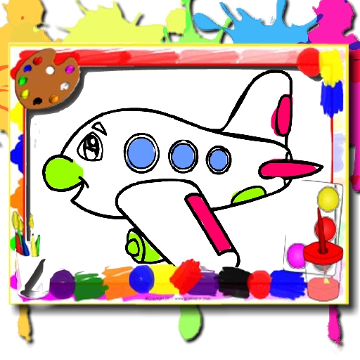 Airplane Coloring Book