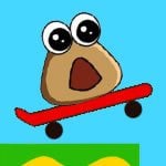 Pou Cliff Jump